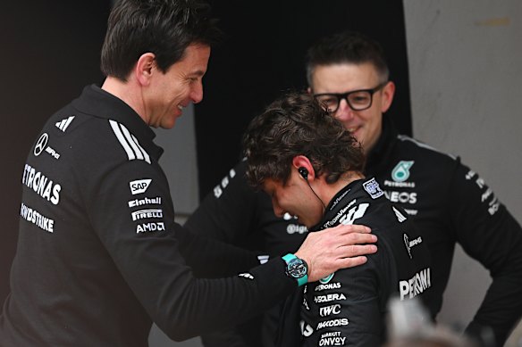 Mercedes team boss Toto Wolff is understandably happy with how th new F1 era has started.