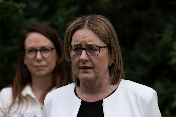 Premier Jacinta Allan announces the government’s plan to abolish VicHealth.