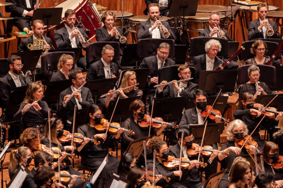 The Sydney Symphony Orchestra perform at the Concert Hall.