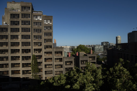 The Sirius building seen in October 2021 before it was sanitised and turned into luxury condominiums.