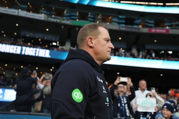 Blues coach Michael Voss.