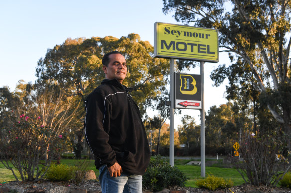 Seymour Motel manager Rishi Kandel is dreading the impact of harsher restrictions on his business, which falls within Mitchell Shire.