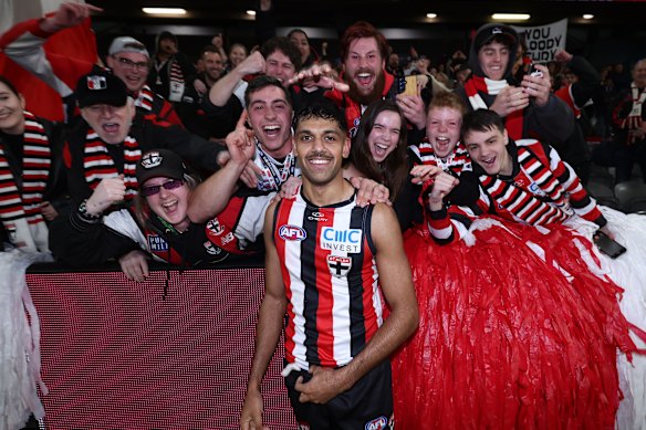Nasiah Wanganeen-Milera lifted St Kilda to a most unlikely victory.