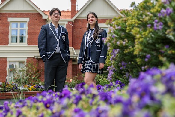 Angus Grant and Julia Ades studied politics, a new VCE subject after global politics and Australian politics were merged into one subject.
