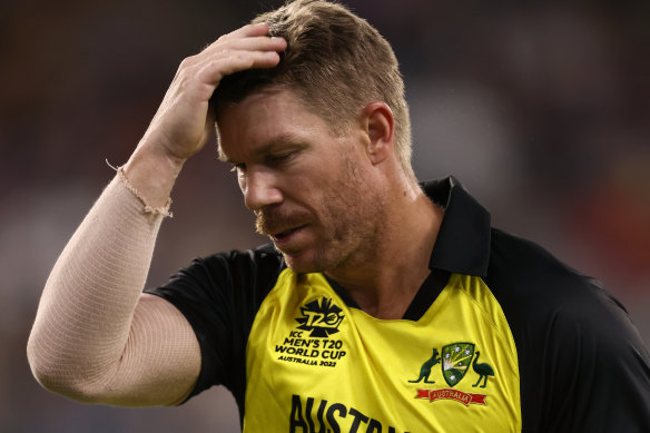 David Warner struggled for runs as Australia’s T20 World Cup defence fizzled out.