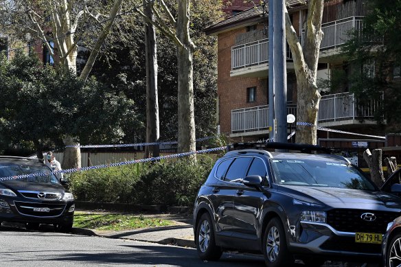 The apartment building on Harold Street, Parramatta, where Tarek Ayoub was shot and killed. 