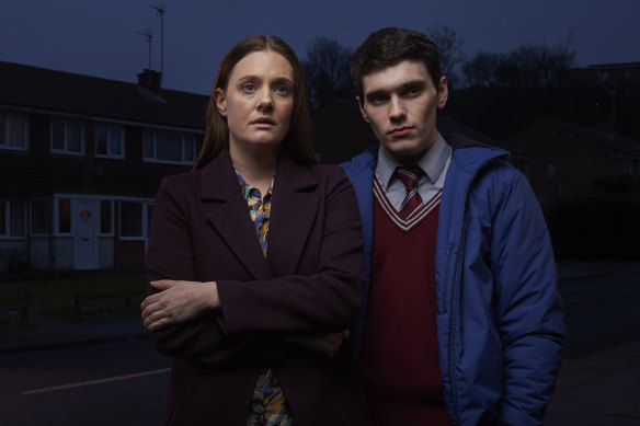 Romola Garai and Jack Rowan in <i>Born to Kill</i>.