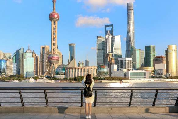 Shanghai is a raucous trade city noted for its art deco Bund or river promenade.