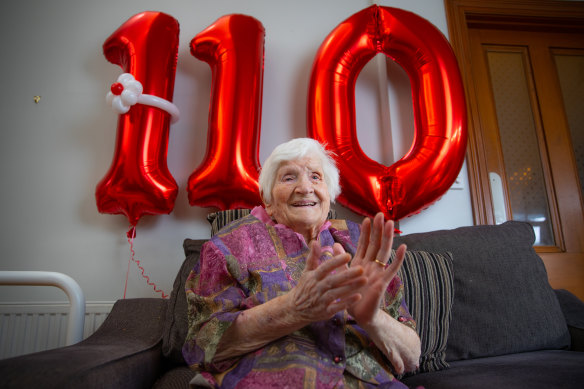 Marija Ruljancich, from Hawthorn, is Victoria’s oldest person, having turned 110.