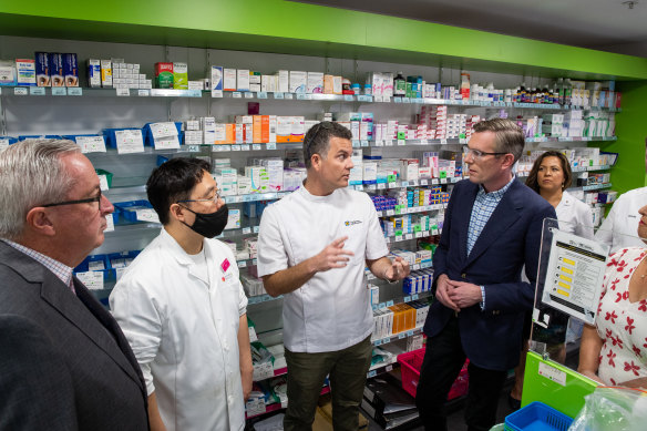 Premier Dominic Perrottet said expanding the role of community pharmacists would take pressure off GPs. 