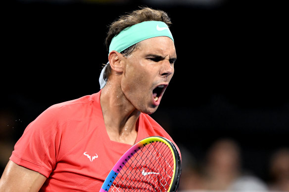 Nadal converted 90 per cent of his first-serve points on Tuesday.