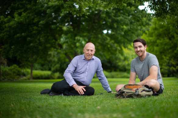 Les Firth and Alex Mallon: “I believed in nurture more than nature until I met Les,” says Alex. “He’s brought some clarity, perhaps, to why I am the way I am.”