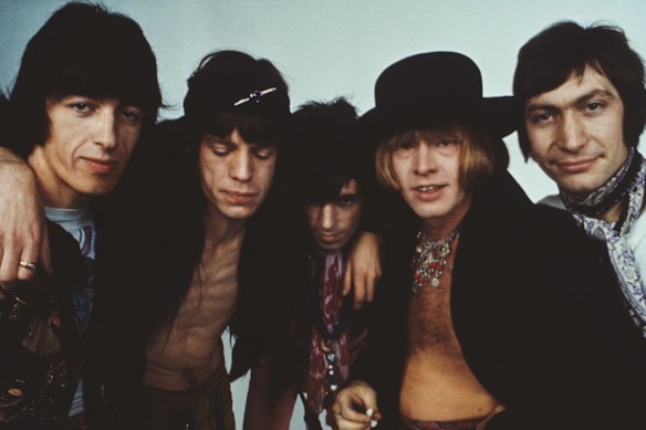 The Rolling Stones in 1968, the year they released Sympathy For The Devil.