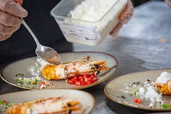Prawns on the menu.