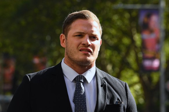 George Burgess outside court earlier this year.