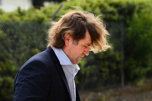 Former Manly Sea Eagles coach Des Hasler arrives at the Coroners Court for the Keith Titmuss inquest last month.