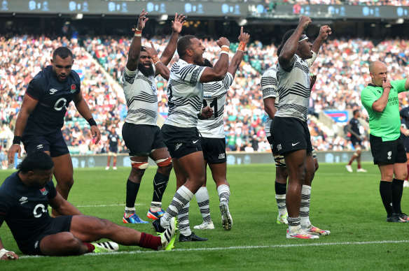 Fiji recently knocked over England at Twickenham.