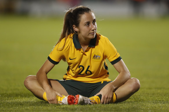Matildas midfielder Clare Wheeler.