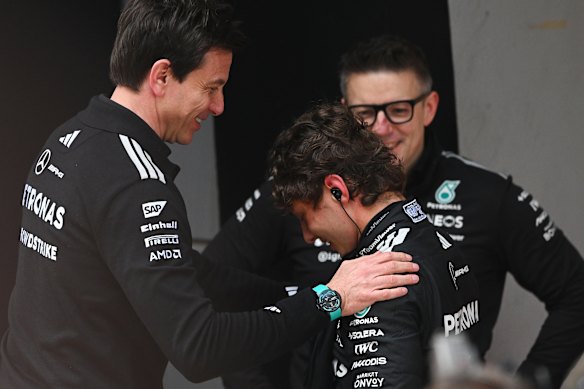 Toto Wolff embraces Antonelli