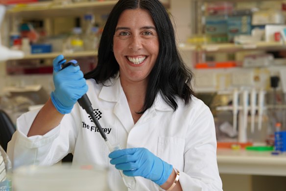 Associate Professor Rebecca Nisbet is working on a vaccine for dementia at The Florey in Melbourne.