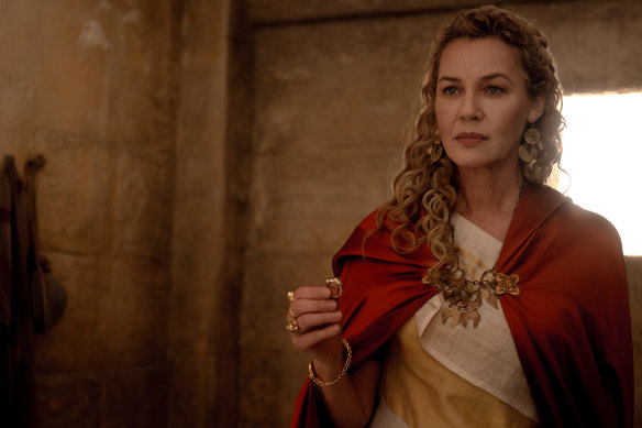 Connie Nielsen returns as Lucilla.