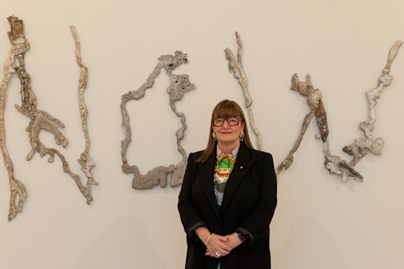 Newcastle Art Gallery director Lauretta Morton. The gallery is reopening on Saturday after four years and a $48 million expansion. 