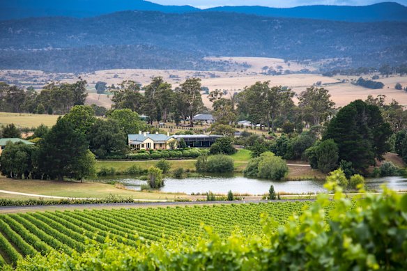 Josef Chromy wines at Relbia, part of the broader Tamar Valley wine region.