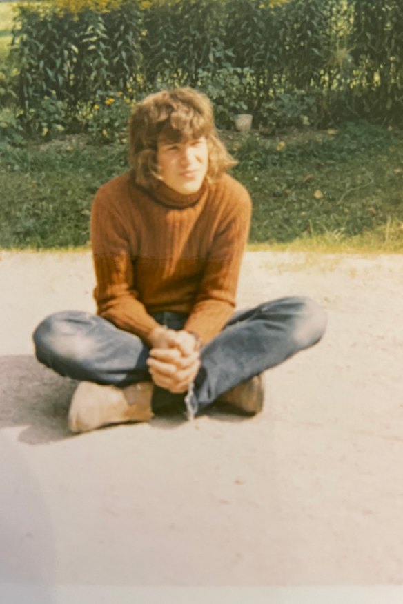 Jason Steger at 16, in cleanish clothes and free of the stink of vinegar.