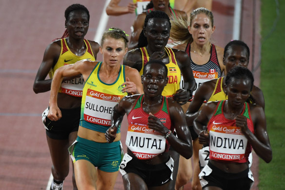 Celia Sullohern of Australia in action in the Women's 10000m.