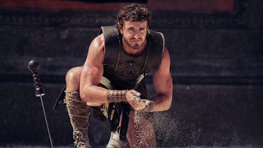 Paul Mescal as Lucius, the lost Prince of Rome, in Gladiator II.