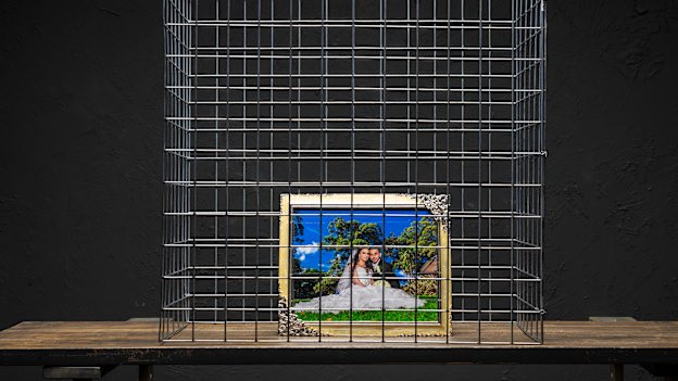 A photo of Mariam Dabboussy on her wedding day in 2013 with husband Kaled. The so-called ISIS bride has been stuck in the Al Hawl refugee camp in Syria for the past two years. 