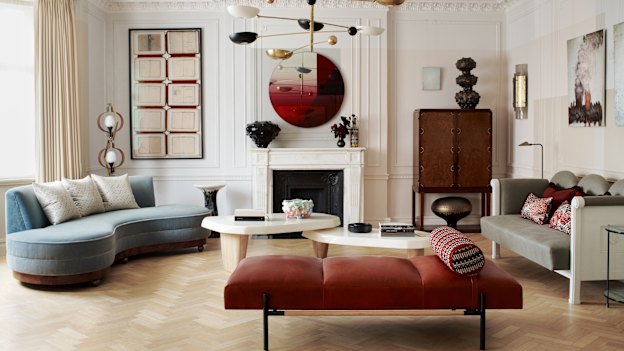 “The challenge was to respect its art deco origins while introducing modern touches,” says interior designer Scott Maddux. 