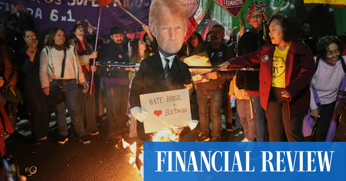 The group’s top currency and rates strategist says the president’s 50 per cent tariff on the South American nation represents a worrying pivot in the trade war.
