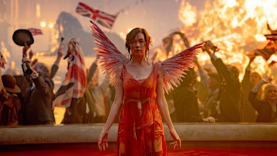 Julianne Nicholson as Kate, who opens a nightclub in Soho in 1918 in <i>Dope Girls</i>.