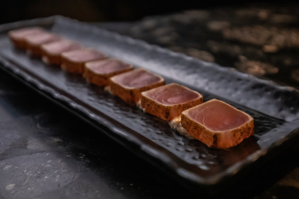 The tuna tataki at Izakaya Den