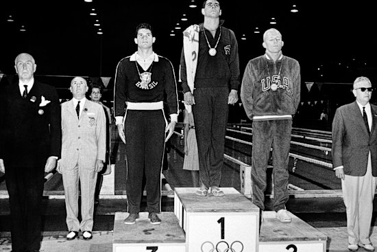 Australian John Devitt won gold in the 100 metres freestyle at the 1960 Rome Olympics in controversial circumstances, which led to a revolution in race timing systems.