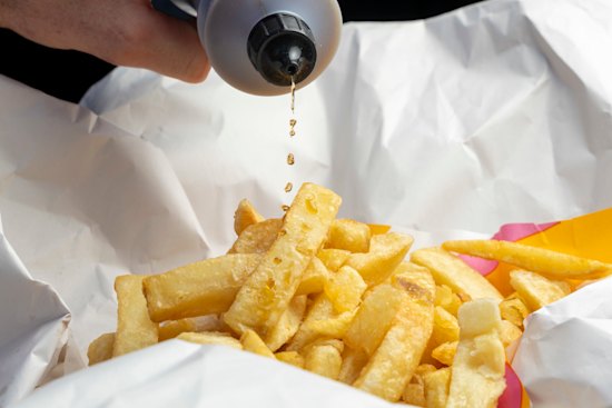 Northern Soul chips, doused in malt vinegar.