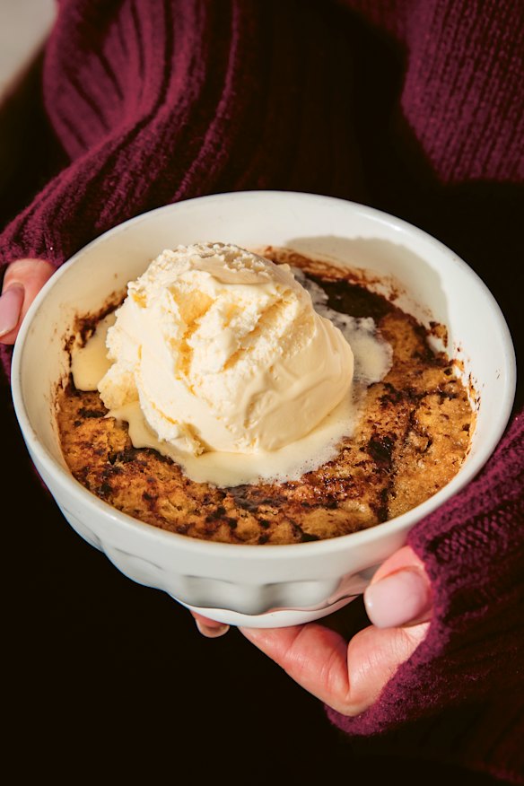 The oven creates a pudding that’s more caramelised and gooier.