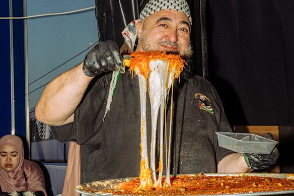 Mohammed Zarqa, owner-operator of Yummy Yummy Knafeh.