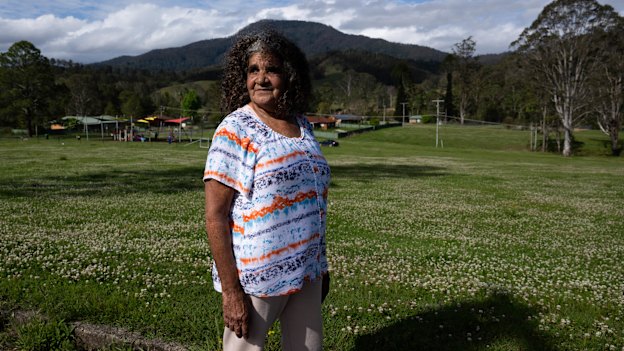 Thunggutti elder Aunty Ruth Dunn in Bellbrook on the NSW Mid North Coast.