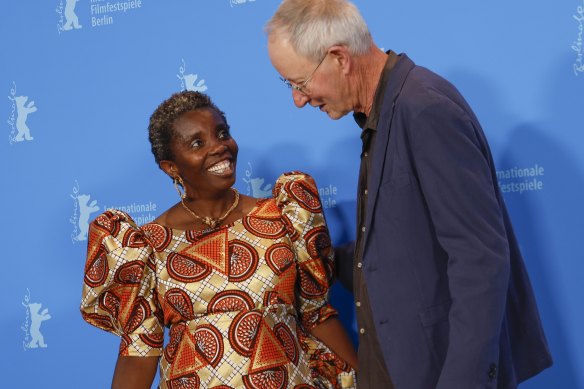 Mwajemi Hussein and Rolf de Heer at the Berlin Film Festival.
