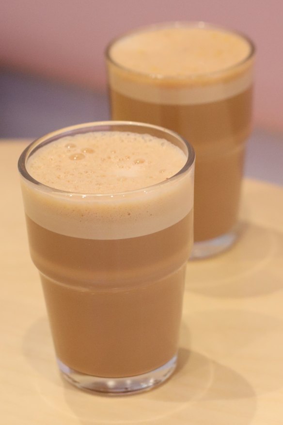 Masala chai is the specialty at Dropout Chaiwala.