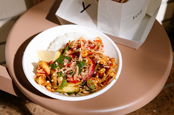 It’s not all about rolls, with Yolk’s chicken rice present and correct.