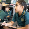 Students at Marsden Road Public School.