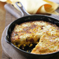 Corn and chorizo frittata.