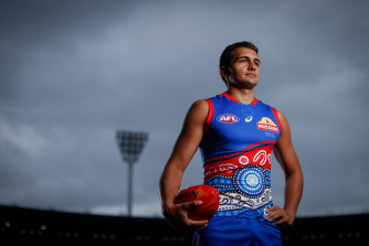 Jamarra Ugle-Hagan is a developing forward who gets another chance for the Bulldogs against the Giants.