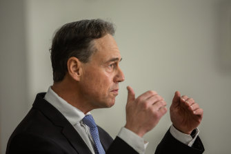 Federal Health Minister Greg Hunt. 