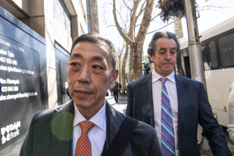 Ernest Wong outside the ICAC in September 2019.