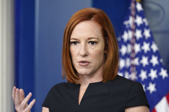 Il segretario stampa della Casa Bianca Jen Psaki: Trump ha accolto con gratitudine il filmato migliorato.