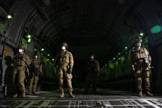 The Royal Australian Air Force prepares to evacuate Australian citizens and visa-holders from Kabul last month.